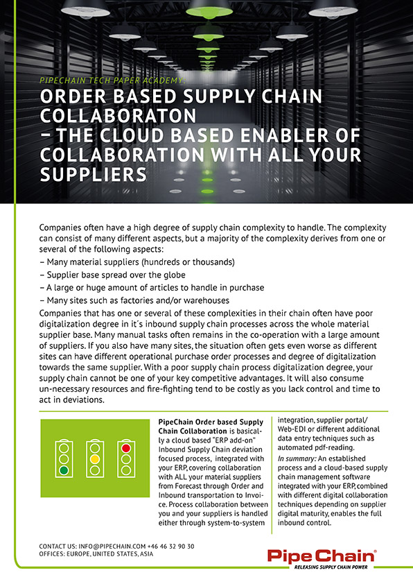 Tech Paper: Order based Collaboration